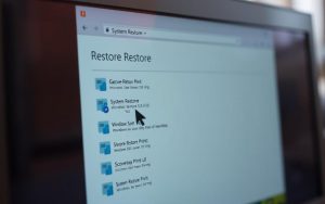do you want to restore computer using system restore