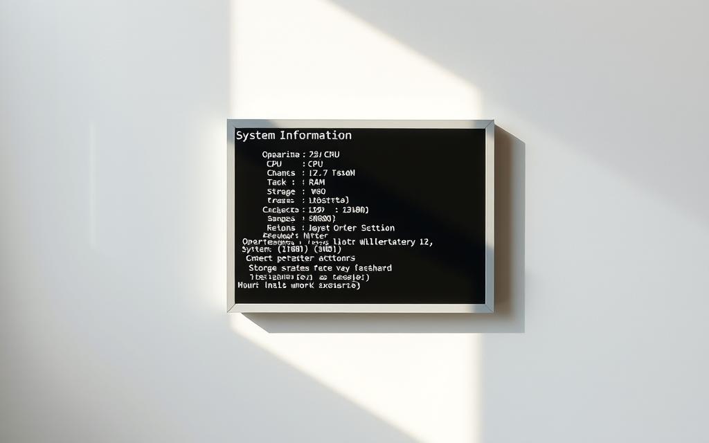command prompt system information
