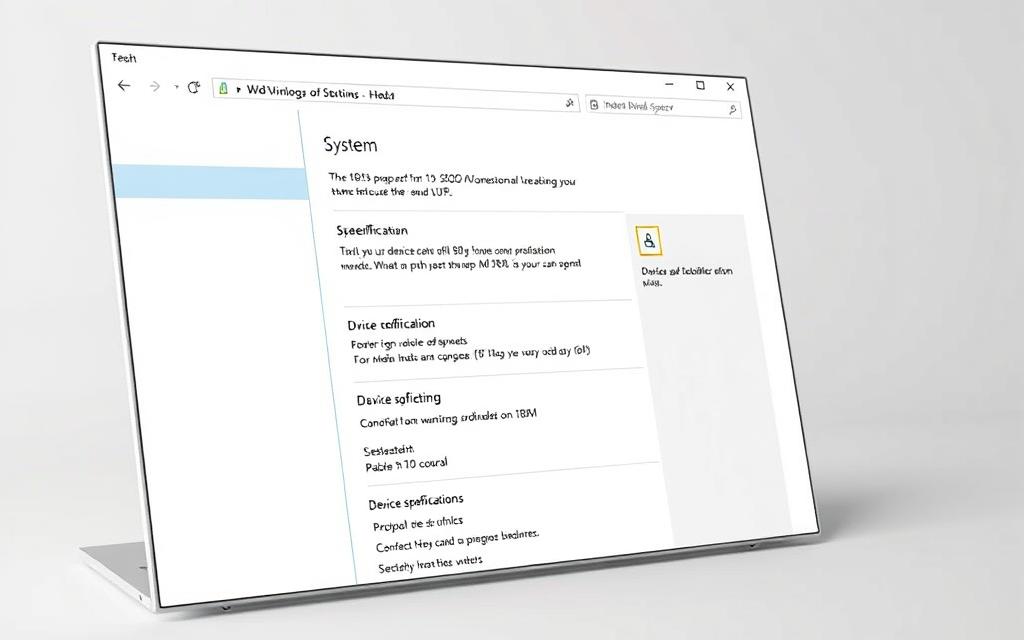 windows settings device specifications